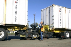 RailRunner chassis slides onto bogie